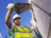 Stavební práce, stavba, zedník