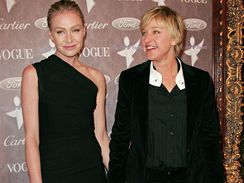 Portia de Rossi a Ellen DeGeneresov na galaveeru pro spolenost The Art of Elysium