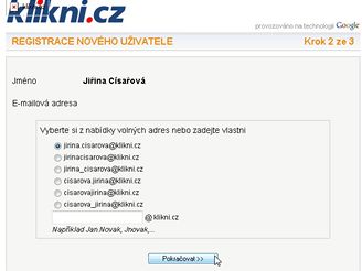 Klikni.cz - Volba pezdvky