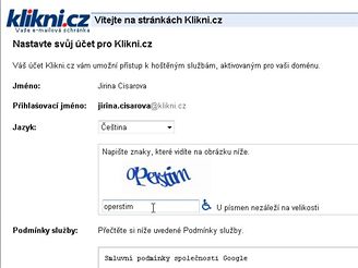 Klikni.cz - Nastaven