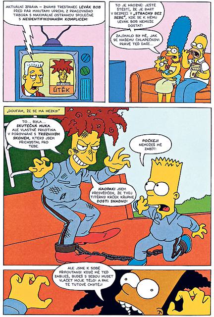 Z knihy Simpsonovi - komiksové extrabuty