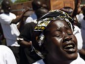 Poh�eb ob�tí povolebních nepokoj�, Nairobi, Ke�a, 23. ledna 2008.