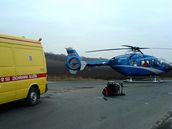 Auto t�ce zranilo vozí�ká�e na Kladensku