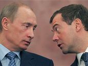 Vladimir Putin a Dmitrij Medved�v