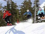 Tomá� Kraus (vlevo) p�i vít�zném finále ve Squaw Valley