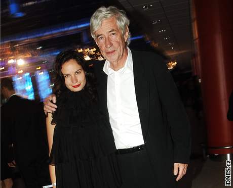 Architekt Jan Kaplick s manelkou Elikou na finle esk Miss 2008 