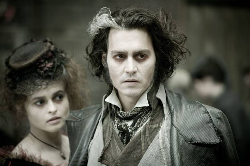 Helena Bonham Carterová a Johhny Depp ve filmu Sweeney Todd: ábelský holi z...
