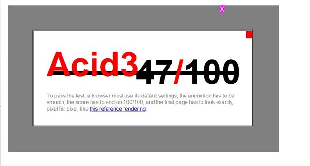 Acid3 test - Opera 9.23