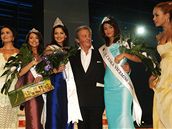 Alain Delon s vítzkami a Petrou Nmcovou na finále eské Miss 2008
