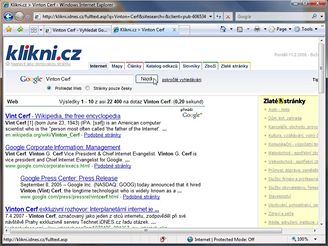 Vinton Cerf - hledn klikni.cz