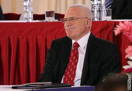 Václav Klaus. (15. února 2008)