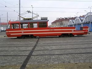 Prask tramvaje, kter nevoz cestujc 