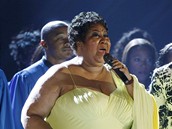 Aretha Franklin na 50. udílení amerických hudebních cen, Staples Centre Los...