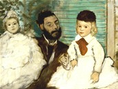 Edgar Degas - Hrab Ludovic Lepic s dcerami