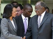 Riceová se v Nairobi setkala s prezidentem Kibakim. Ten doufal, e se nepokoje asem utlumí, ale zatím tomu nic nenasvduje