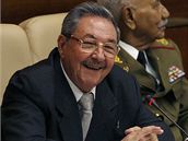 Raúl Castro pi zasedání parlamentu v Havan