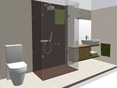 Rekonstrukce koupelny - varianta sprchový kout