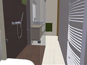 Rekonstrukce koupelny - varianta sprchový kout