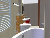 Rekonstrukce koupelny - varianta s vanou