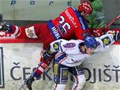 �eské Bud�jovice - Kladno: Viktor Hübl a Marek Tro�inský