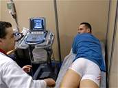 Roman �ebrle na sonografickém vy�et�ení