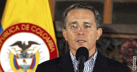 Kolumbijský prezident Alvaro Uribe