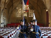 Hradní strá zkouí inauguraci prezidenta ve Vladislavském sále