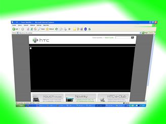 Nový web HTC nelze v IE korektn zobrazit
