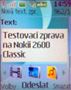 Nokia 2600 Classic - screenshot displeje