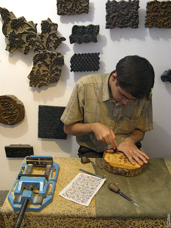 Isfahán proslavila runí výroba  bavlnných nebo hedvábných ubrus.