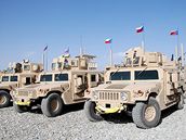 Americká vozidla Humvee v eských slubách v Afghánistánu