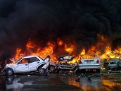 Hromadn dopravn nehoda mezi Dubaj a Ab Zab