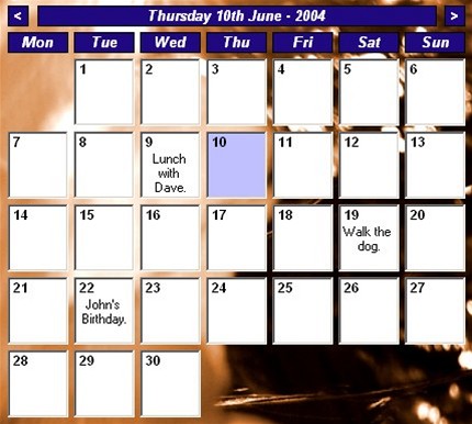 Desktop Calendar 7