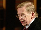 Vclav Havel v brnnskm divadle Husa na provzku ve he Odchzen