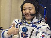 Jihokorejka I So Jon na kosmodromu Bajkonur