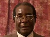 Zimbabwský prezident Robert Mugabe na zábrech stanice ZTV