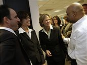 Laureáti Pulitzerovy ceny Steve Fainaru, Anne Hullová, Dana Priestová a Michel du Cille z redakce Washington Post (zleva doprava)