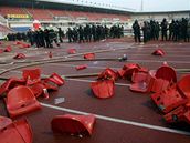 Výtrnosti pi derby Slavia vs. Sparta