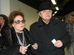 Anděl 2007 - Vlasta Chramostová s manželem Stanislavem Milotou