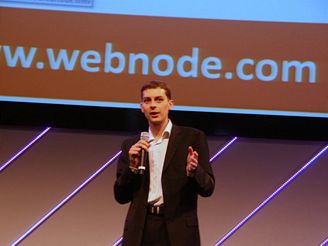 Vít Vrba prezentuje Webnode.com na The Next Web
