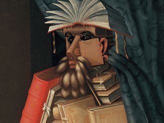 Vde, Arcimboldo: Knihovnk