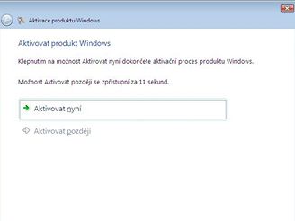 Aktivace Windows Vista