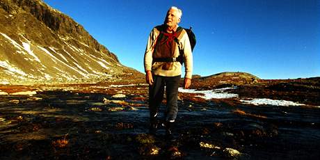 Arne Naess, norský filozof a horolezec.