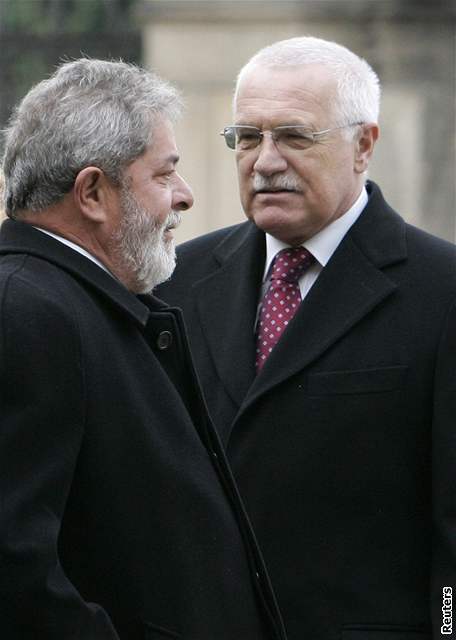 Lula da Silva a Václav Klaus