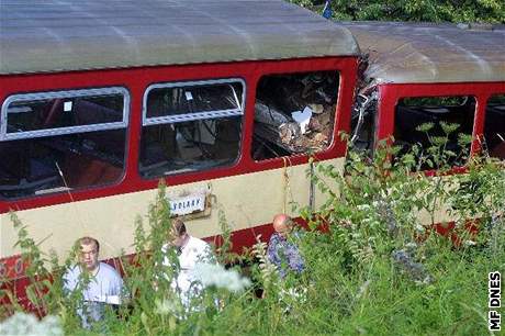 Sráka vlak u Blanice. Chyboval strojvedoucí, dispeer nehod nemohl zabránit.
