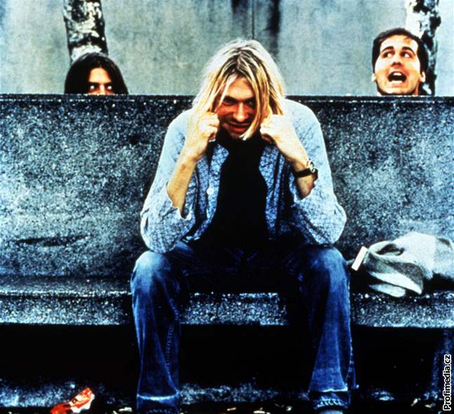 Nirvana (zleva Krist Novoselic, Kurt Cobain, Dave Grohl)