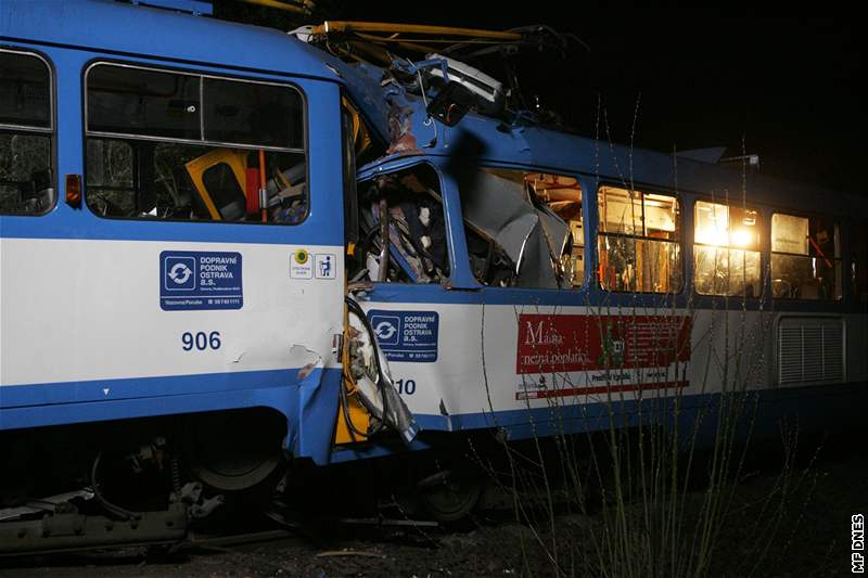 Zásah u nehody tramvají v Ostrav