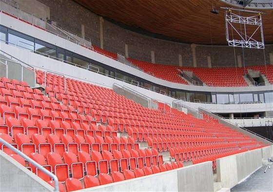 Slávistický fotbalový stadion, kde se bude konat zápas pod irým nebem