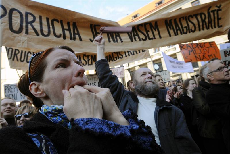 Demonstrace divadelník