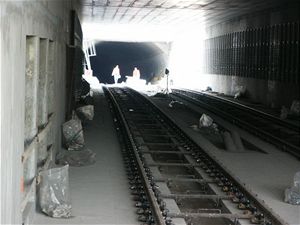 Tunel smr Ldv ve stanici Stkov - leden 2007